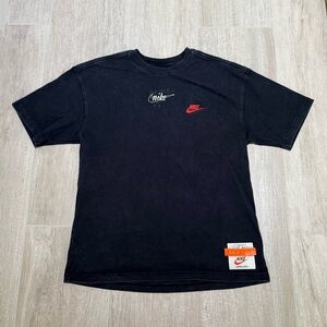 Nike Men's Black T-Shirt oversized heavy weight size small